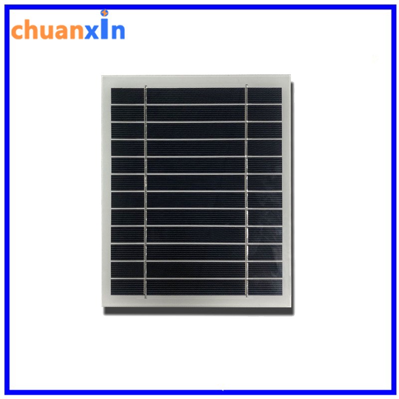 廠家直銷單晶硅熱賣 3W6V爆款多晶太陽能板玻璃PET層壓板光伏組件