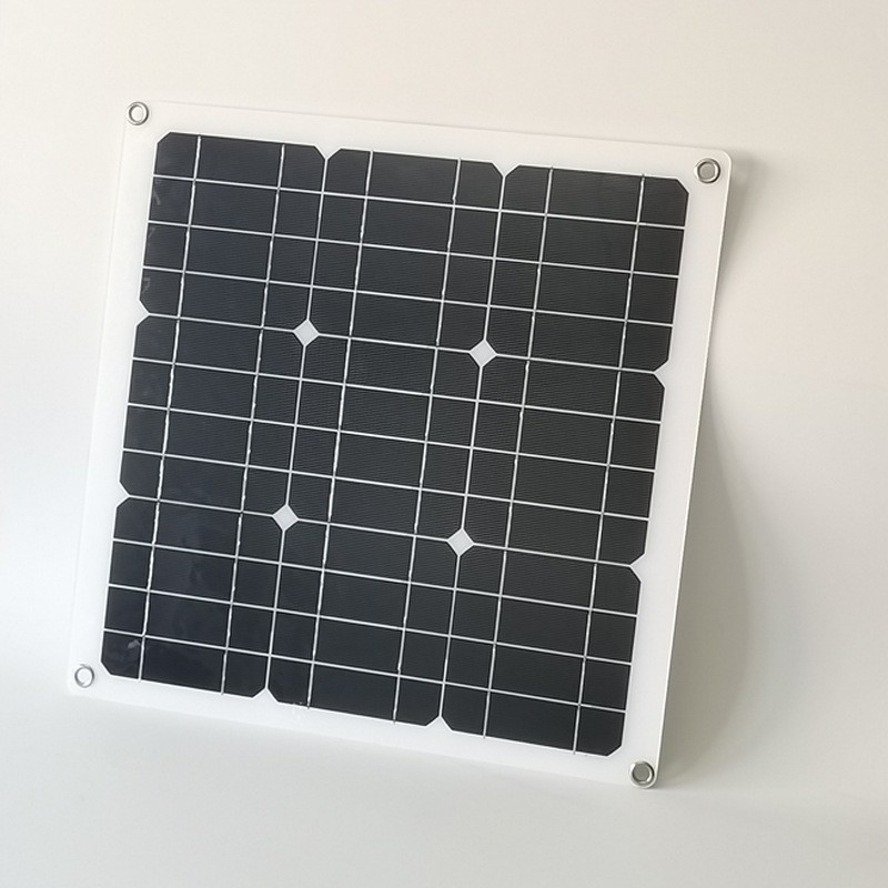 30w柔性太陽能電池板房車屋頂路燈12v電池充電usb5v輸出dc轉(zhuǎn)接頭