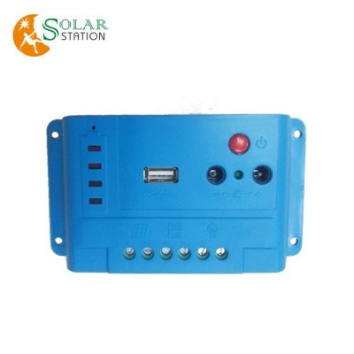 太陽能控制器光伏充放電控制器5A 10A 12V24V自動識別USB直流輸出