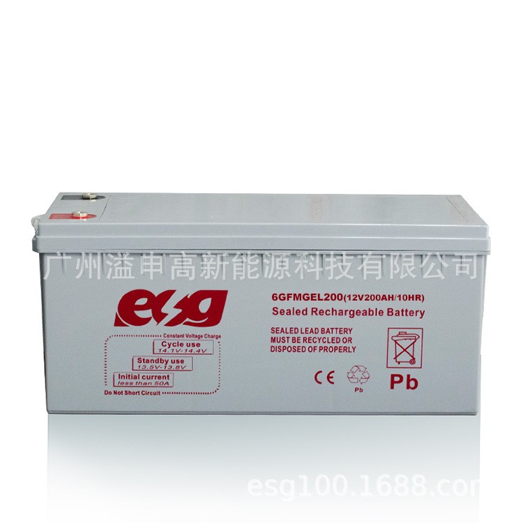 廠家直銷ESG 12V140Ah免維護鉛酸蓄電池太陽能UPS直流儲蓄電池