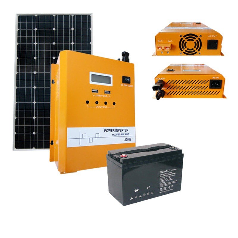 300W-5KW太陽能高頻逆控一體控制器壁掛式純正弦離網帶UPS發電機