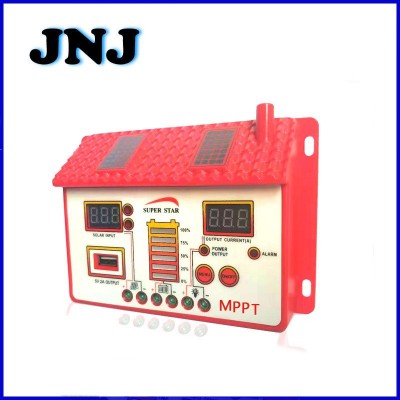 房子型10A-60A太陽能控制器12/24V家用光伏智能MPPT太陽能控制器