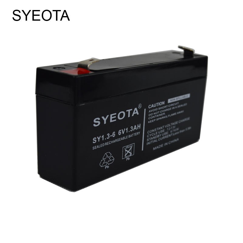 6v1.3ah蓄電池/6v1.2AH電池考勤機門徑電子稱消防麻將機