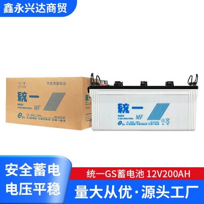 天津經銷鉛酸蓄電池 N200統一GS蓄電池 12v200ah船泊專用電瓶批發