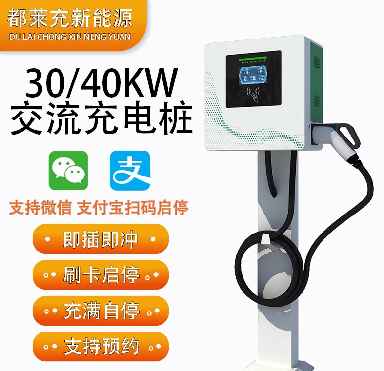 30/40KW新能源電動汽車充電樁雙槍60/80千瓦商用快充 直流樁充電站  10+