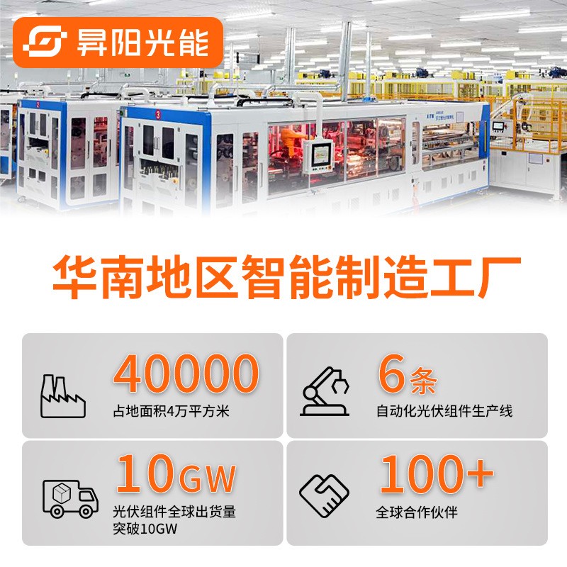 昇陽光能大型地面光伏電站高效N型600W太陽能光伏板光伏發電板