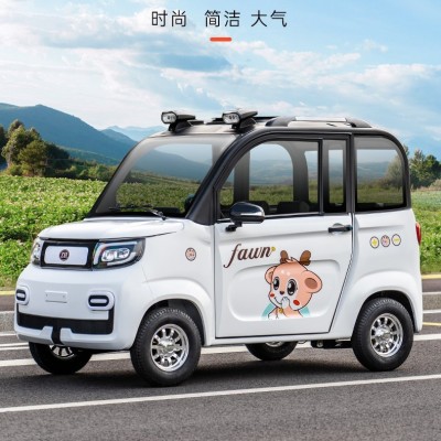 電動四輪車家用女士新能源成人上班小型代步車油電兩用電動汽車