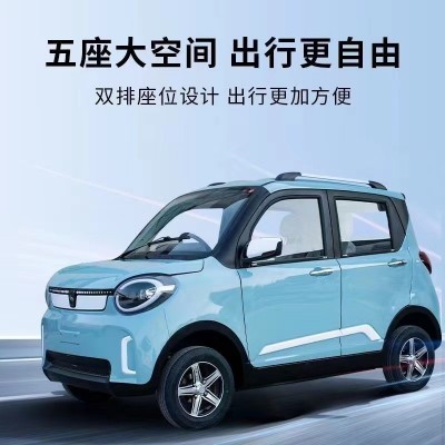 老年代步女士接送小孩油電兩用老頭樂新款封閉電動四輪車成人家用