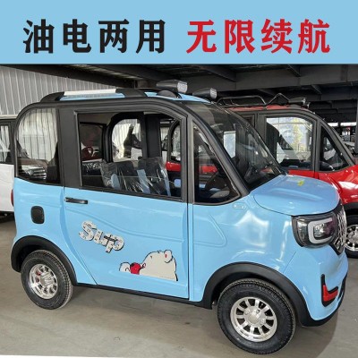 成人家用接送孩子油電兩用代步電動車新能源老年四輪代步車