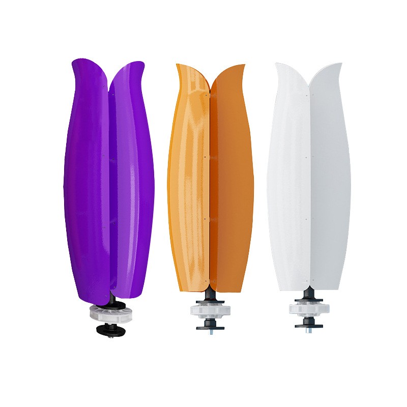 郁金香垂直軸風力發電機微風啟動發電系統風光互補系統發電廠家