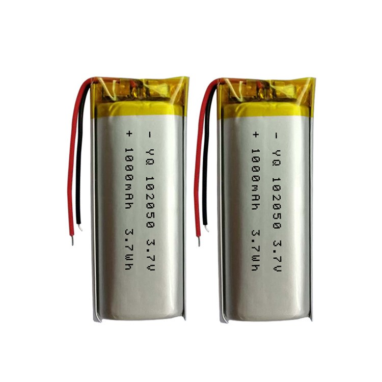 廠家供應 102050 聚合物鋰電池 1000mA 3.7V 燈具 美容儀 掃碼搶
