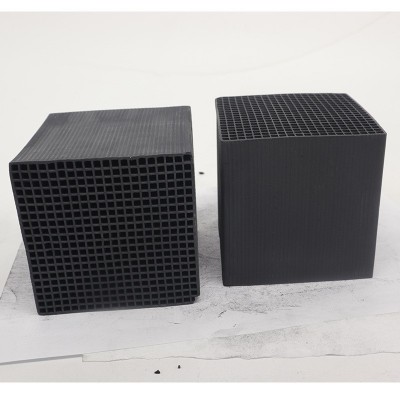 5*10*10cm耐水高碘值蜂窩活性炭 垃圾中轉(zhuǎn)站除臭過濾蜂窩炭