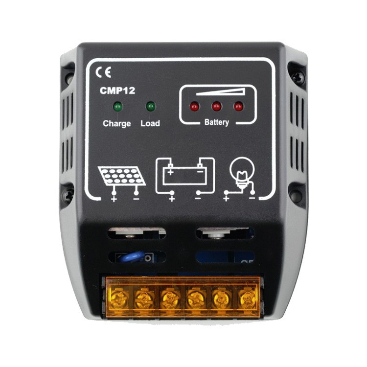 跨境熱賣12V/24V自適應(yīng)10A戶用型太陽能控制器CMP12帶電流保護