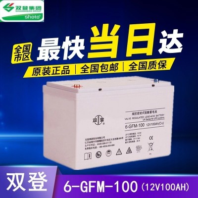 雙登蓄電池6-GFM-100免維護12V100AH UPS/EPS/直流屏電 源應急設備