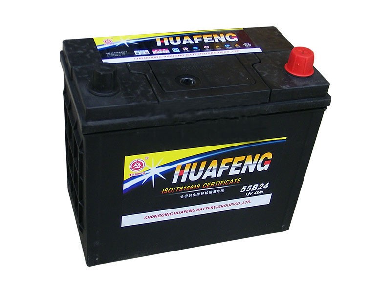 12V60A豐田金杯奇瑞旗云長城哈弗汽車電瓶華豐55D26免維護電瓶