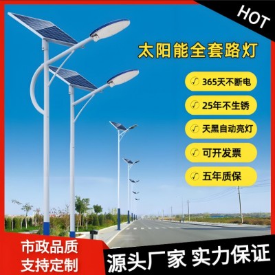 太陽能路燈批發市政工程戶外照明庭院燈 新農村6米太陽能路燈廠家