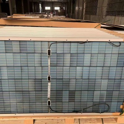 批發晶科405W太陽能電池板單晶光伏發電板大功率太陽能發電板