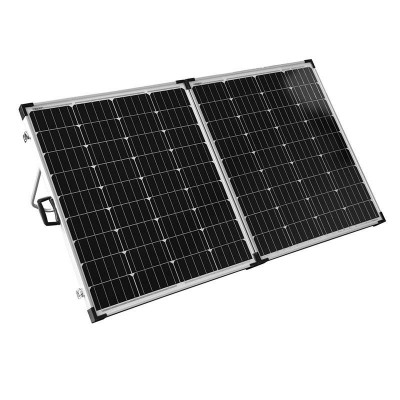 源頭工廠40W18V單晶硅板鋁框折疊太陽能光伏電池板便攜移動充電板