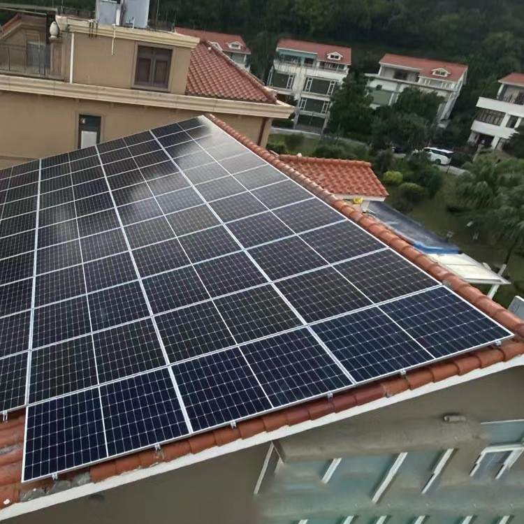 太陽能光伏發電系統別墅戶外屋頂農業商業光伏車棚太陽能光伏板